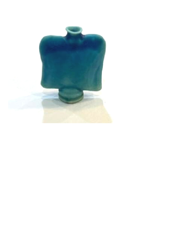 Flat Blue Vase Flat Blue Vase